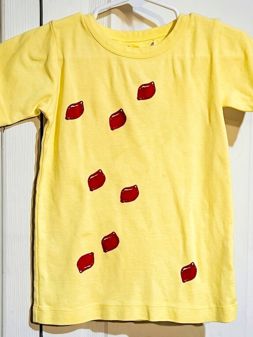 NWT Wovenplay Tangerine Tee - Kids' Size 4 (Artisan Hand-Printed / 100% Cotton)